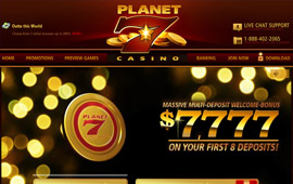 Planet 7 Casino Offering Top Bonuses
