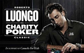 Luongo Shines in Charity Poker Tournament