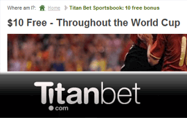 Titan Bet is offering World Cup promotions