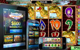 Free Games Feature on T-Rex Slot